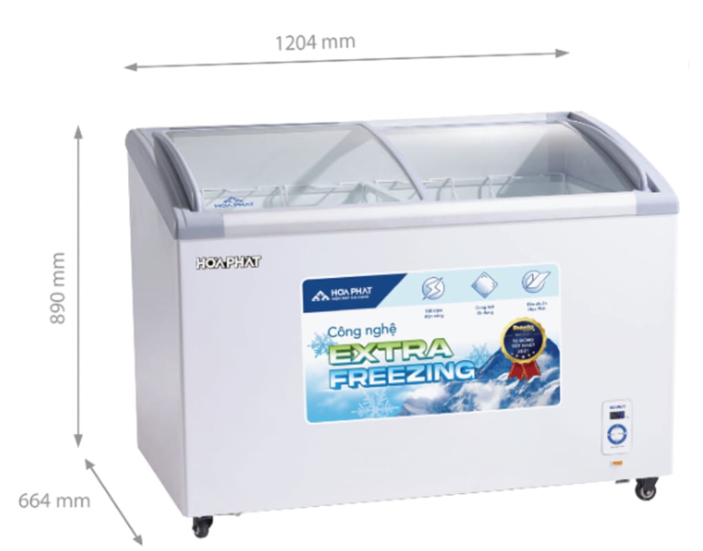 Tủ đông trưng bày Hòa Phát 357 lít HSF AD6357.C1